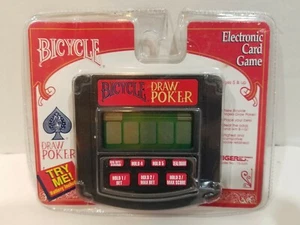 Vintage Bicycle Draw Poker Handheld Electronic Card Game Tiger 1995 New, Sealed - Picture 1 of 9