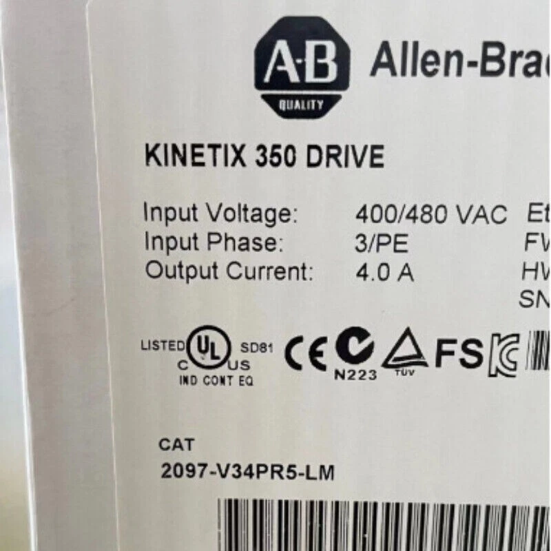 2097-V34PR5-LM Allen-Bradley Kineti servo-entraînement mono-axis 400/48...