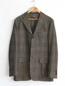 Tagliatore Wool Check Blazer Jacket, Size 52 R - Picture 1 of 11