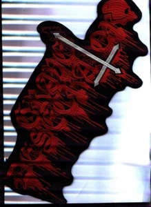 Grave Desecrator - Rotes Logo Weisses Kreuz Rückenaufnäher - Foto 1 di 1