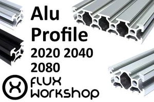 Aluminium Extrusion 2020 40 80 T Schlitzrahmen CNC 3D Drucker Fluss Werkstatt - Bild 1 von 13