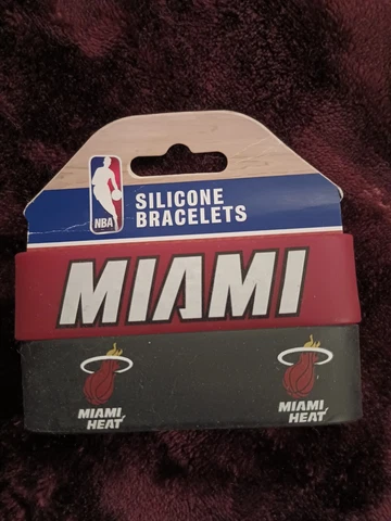 Miami Heat Silicone 2 Pack Bracelets Officially Licensed NBA Merchandise Cover