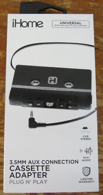 Gran Lote de 123 Nuevos ihome IHCA501BOD | Adaptador de Cassette AUX de 3,5 mm Foto 1 de 3