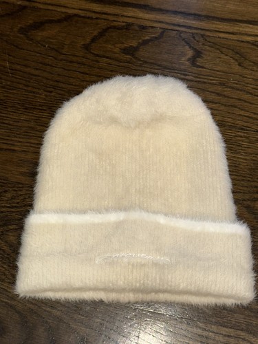 Berretto Jacquemus Le Bonnet Neve donna bianco sporco nuovo senza etichetta