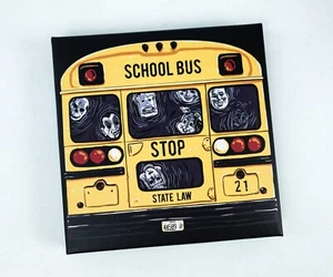 Lootpins Loot Crate Trick 'r Treat Pin set of 8 School Bus Massacre Masks New! - Picture 1 of 2
