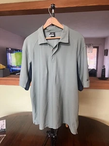 Nike Dri-FIT UV Polo Golf Shirt Men’s Large - Light Green/Navy - Picture 1 of 7