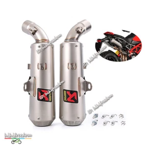 Silenciadores de tubo medio de escape sin cordones para Ducati Hypermotard 950 950SP 2019-2023 L&R - Imagen 1 de 12