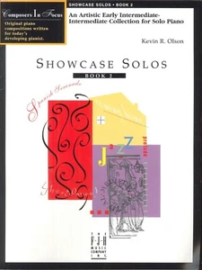 Showcase Solos Book 2 Early Intermediate / Intermediate Piano 1996 Kevin Olson - Picture 1 of 6