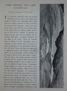 Original HARRY FENN Engravings LAKE GEORGE CHAMPLAIN New York Fort Ticonderoga - Picture 1 of 5