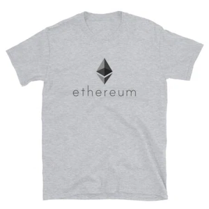 ETH Logo Light T-Shirt crypto trader gift investor trading tee - Picture 1 of 10