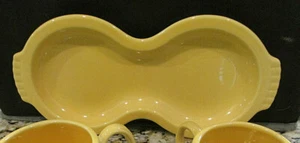 VASSOIO PIATTO FESTA GIRASOLE FIGURA GIALLA 8 FORMA CLESSIDRA 10" x 5" - Foto 1 di 3