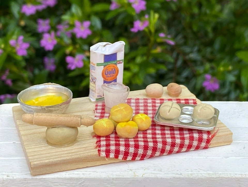 Casa de muñecas miniatura JARDÍN DE HADAS accesorio rollo de pan juego para hornear ~ compra 3 ahorra $6 Foto 1 de 3