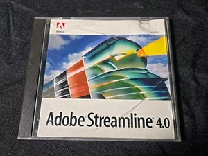 ADOBE STREAMLINE 4.0 CD FOR WINDOWS WITH SERIAL NUMBER LINE TRACING PROGRAM 2001 - Picture 1 of 5