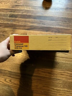 Vintage Kodak Carousel Transvue 140 Projector Slide Tray - [Original box] Gray - Image 1 of 2