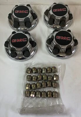 lote de quatro tampas de centro 1999-2010 GMC Sierra Yukon Savana ~ 7 1/4 polegadas - Imagem 1 de 2