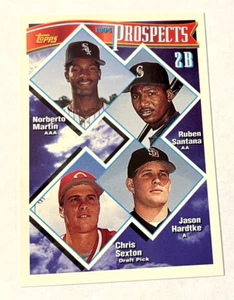 1994 Topps Gold Prospects 2nd Base 527 N. Martin R. Santana C. Sexton J. Hardtke - Picture 1 of 4