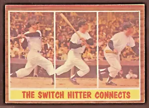 1962 Topps #318 Mickey Mantle IA VG/EX + Clean, no creases, well centered 12378 - Bild 1 von 4