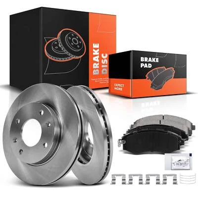 Front Disc Brake Rotor & Ceramic Brake Pads for Hyundai Elantra Tiburon L4 2.0L - Image 1 of 4