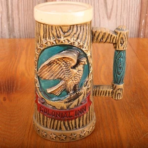  Tazza birra Colonial Inn Stein Tankard vintage tovagliolo - Foto 1 di 6