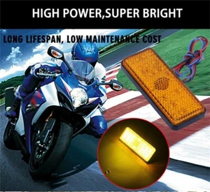 LED Motorcycle Reflector Rear Tail Brake Stop Light Marker Lamp for ATV Truck - Picture 1 of 9