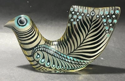 Hermoso arte pájaro Abraham Palatnik lucite años 60 Foto 1 de 4