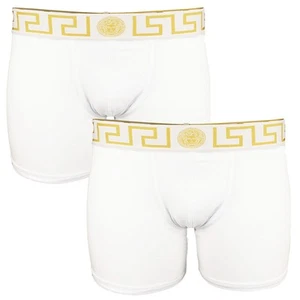 2-Pack Greca Border Boxer Briefs, White - Picture 1 of 3