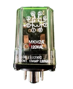 Line Electric Relay 120 Volt Coil 8 Pin MKH2A - Picture 1 of 2