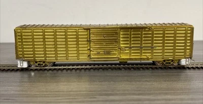 Overland Models HO Brass OMI-3020 P/S 63’ STD. Waffle Boxcar Unpainted NOS! - Image 1 of 4