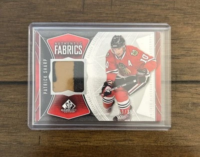 Patrick Sharp 2009-10 SP Game Used Authentic Fabrics Patch /35 Blackhawks #AF-PS - Image 1 of 2