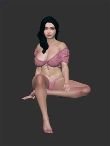 1/18 Miniaturen Sexy Curly Hair Beauty Girl Szene Requisiten Modell Figuren für Autos - Bild 1 von 3