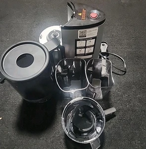 EanOruus JE-75B Silver Black Corded Electric 110V-20V Masticating Juicer/READ - Picture 1 of 8