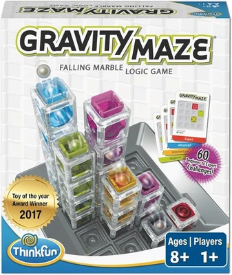 ThinkFun Gravity Maze - Falling Marble Logic Game - Challenging STEM Toy for Kid - Image 1 of 4