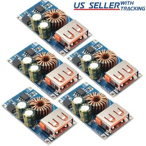 5pcs 24W USB QC 3.0 Fast Charge Step-down Buck Module Power 6-30V DC IN - Imagen 1 de 6