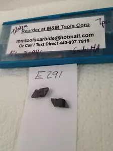7 NUOVI INSERTI IN CARBURO SCANALATURA TACCA SUPERIORE TELEDYNE NG 2094L. GRADO. HA. (E291) - Foto 1 di 2