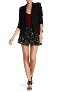 Love Fire Women's Yoryu Smocked Tiered Floral Print Skirt Black Size Large - Picture 1 of 3
