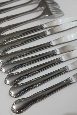 Queen’s Court 12 Pc Stainless Steel Silverware Made In Japan - Image 1 of 4
