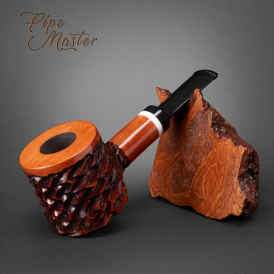 Mr. Brog HAND MADE WOODEN TOBACCO SMOKING PIPE  62 Hammer Poker  Tik  + Filter - Image 1 of 4