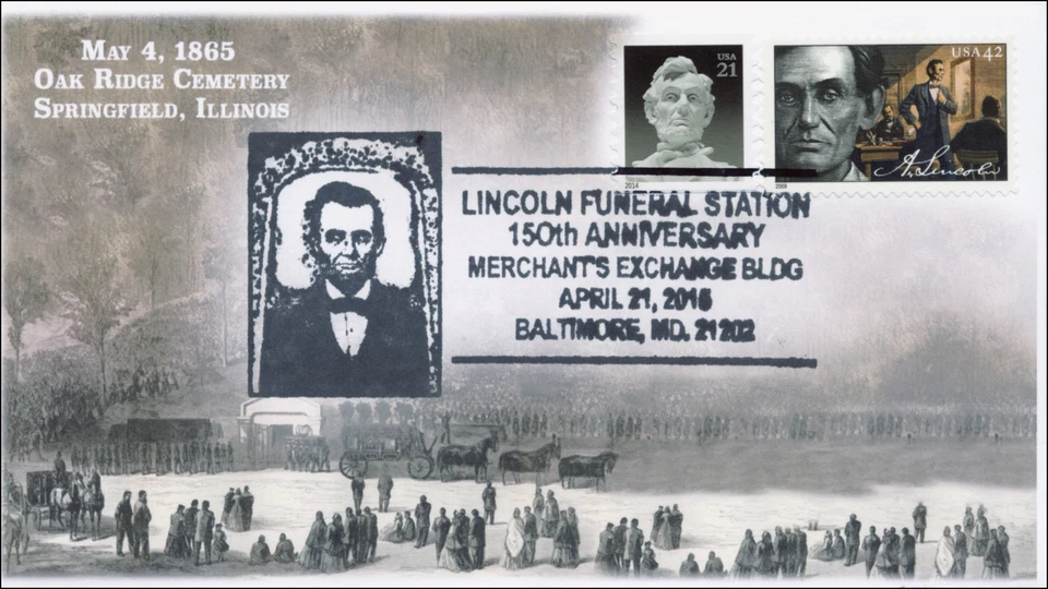 2015, Abraham Lincoln, Death, Anniversary, Baltimore MD, 15-175 - Image 1 of 1