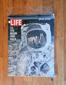 SPECIAL EDITION LIFE Magazine TO THE MOON AND BACK, Apollo 11 Alma Brown Signed - Picture 1 of 4