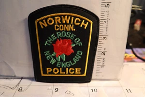 patch polizia NORWICH POLICE CONNECTICUT - Foto 1 di 1