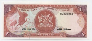 Trinidad & Tobago 1 Dollar ND 1985 Pick 36.d UNC Uncirculated Banknote - Picture 1 of 2
