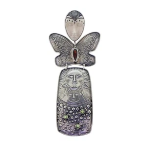 Colgante Talismán Mariposa Buda Dama Tabra - Imagen 1 de 1