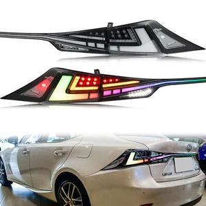LED RGB Sequential Tail Lights for Lexus IS250 IS350 IS200t IS300 14-19 Lamps - Picture 1 of 5