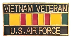 Vietnam Veteran U.S. Air Force Motorcycle Hat Cap Lapel Pin M-802 - Picture 1 of 1