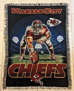 Vintage Kansas City Chiefs Superbowl Champions Tapestry Throw Blanket 56X42 USA - Picture 1 of 7