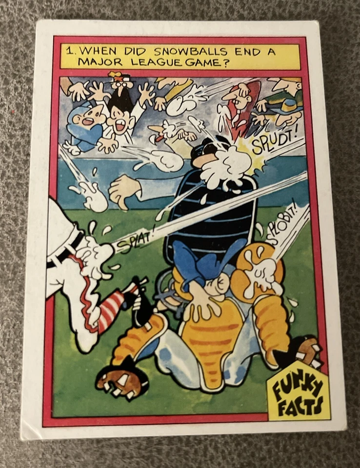 1976 Funky Facts Baseball #3 Fans vs. Players - Image 1 of 1