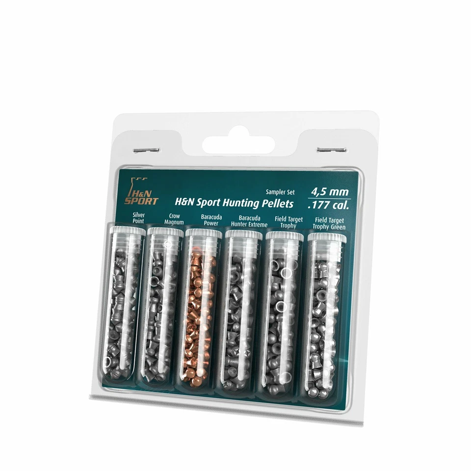 Hatsan H&N Hunting Sampler Type II .177 cal. 4.5mm 6 types Air gun pellets
