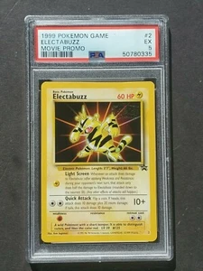 Pokemon PSA 5 ELECTABUZZ #2 - WB MOVIE PROMO 1999 - EX - Picture 1 of 2