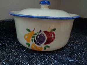 POOLE POTTERY DORSET FRUITS LARGE LIDDED CASSEROLE - Picture 1 of 3