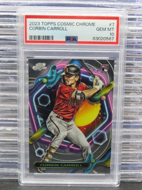 Corbin Carroll 2023 Topps Cosmic Chrome 7 Base PSA 10 Price Guide